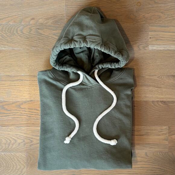 Pact Hoodie Sweatshirt Organic Cotton Pullover Olive Green Womens Size XL - Picture 9 of 9